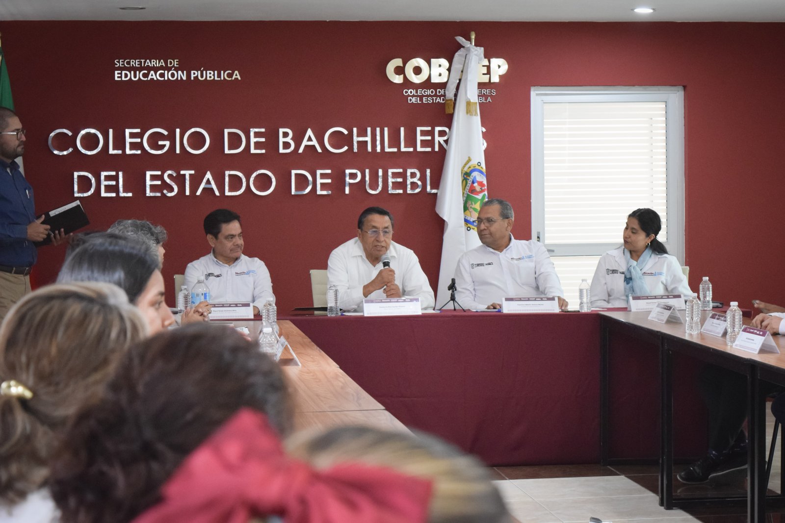 Fotografía de Firma El Colegio de Puebla convenio de colaboración con el COBAEP