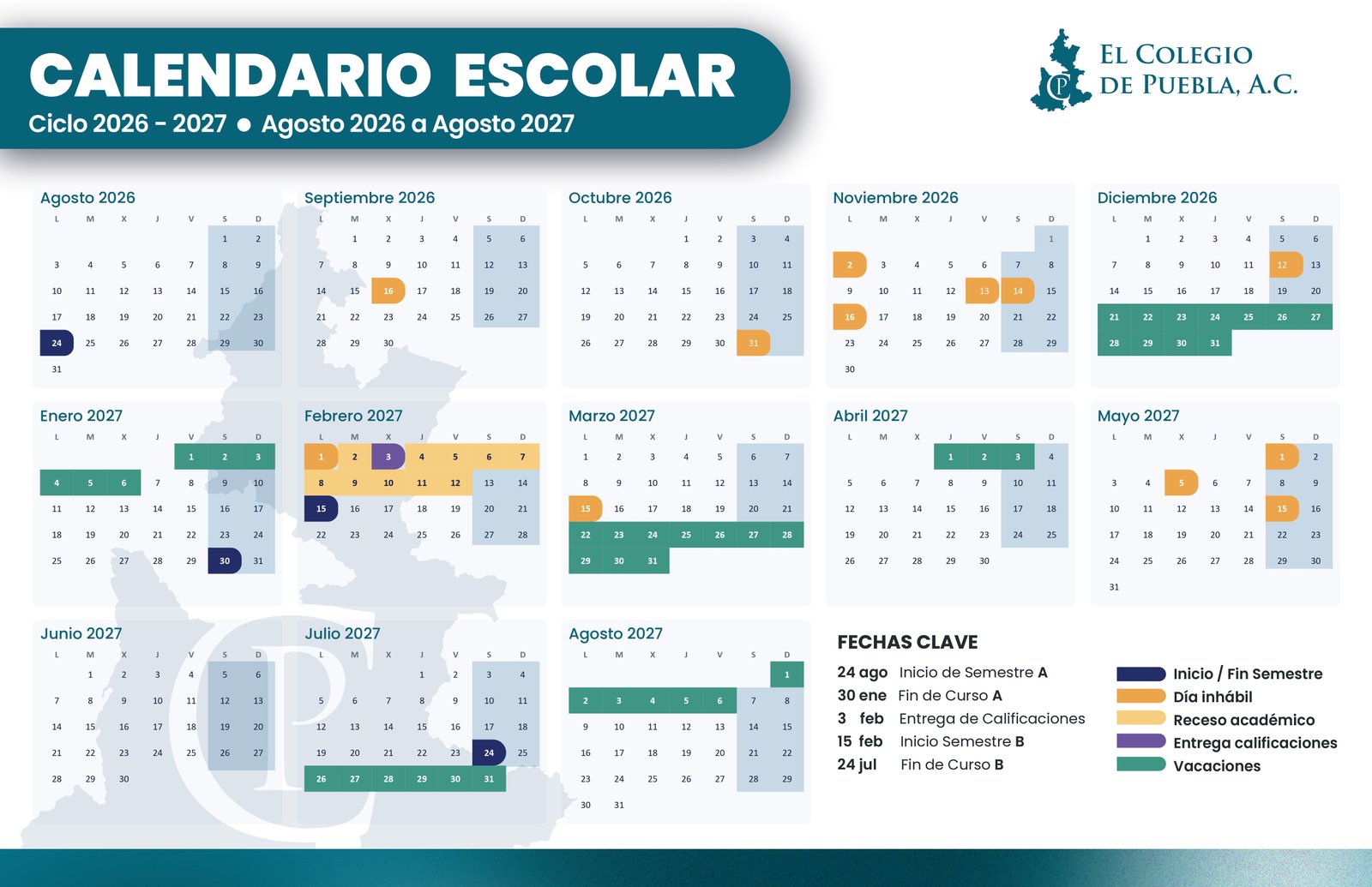 Calendario Escolar 2026-2027