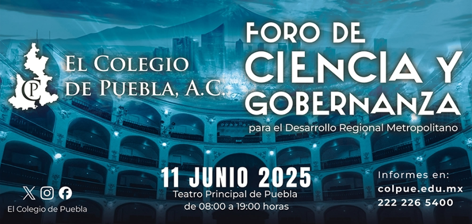 invitacion foro de ciencia y gobernanza puebla colpue